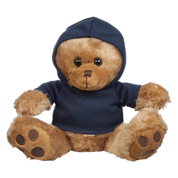 Plush Big Paw Bear w/ Hoodie, 8-1/2"