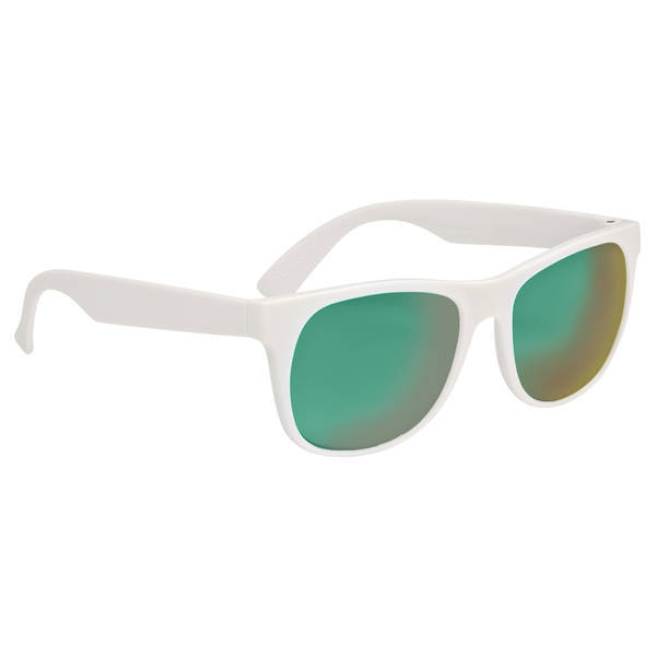 Rubberized Mirrored Lens Sunglasses