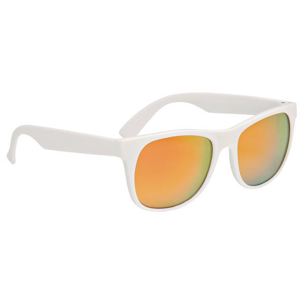 Rubberized Mirrored Lens Sunglasses