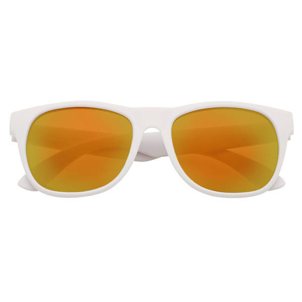 Rubberized Mirrored Lens Sunglasses