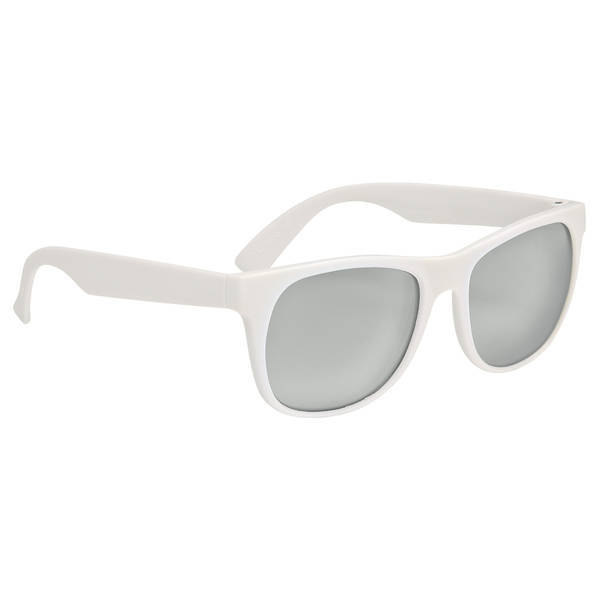 Rubberized Mirrored Lens Sunglasses