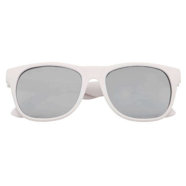 Rubberized Mirrored Lens Sunglasses