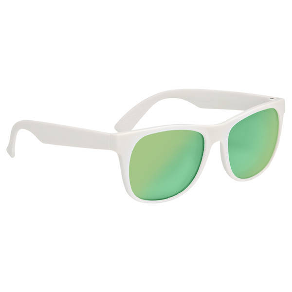 Rubberized Mirrored Lens Sunglasses