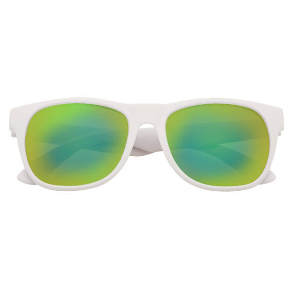 Rubberized Mirrored Lens Sunglasses