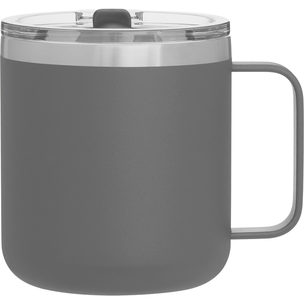 Camper Double Wall Stainless Steel Thermal Mug w/ Lid, 12oz.