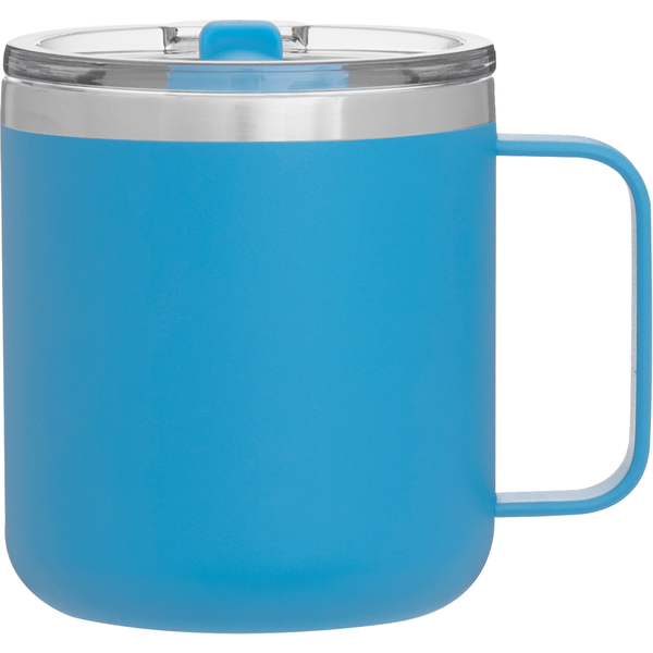 Camper Double Wall Stainless Steel Thermal Mug w/ Lid, 12oz.