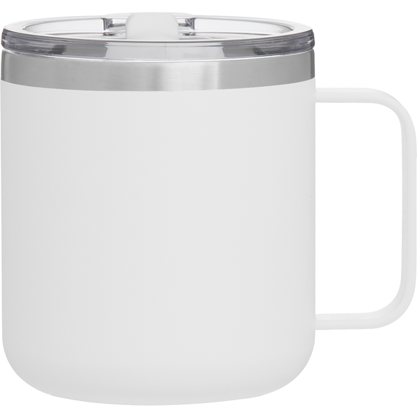 Camper Double Wall Stainless Steel Thermal Mug w/ Lid, 12oz.
