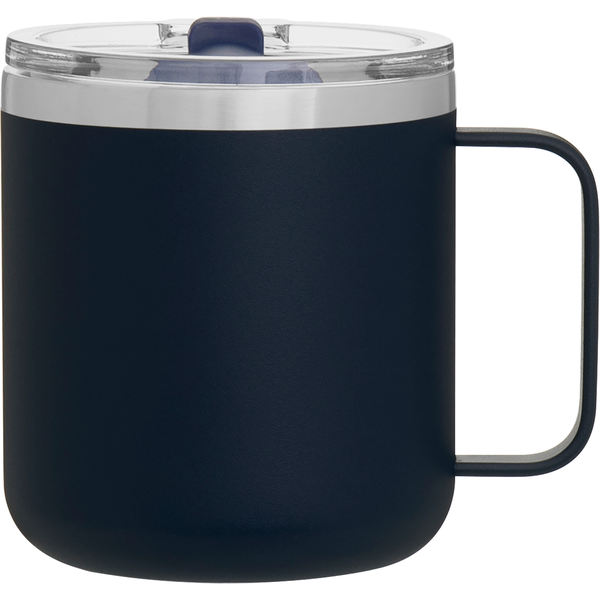 Camper Double Wall Stainless Steel Thermal Mug w/ Lid, 12oz.