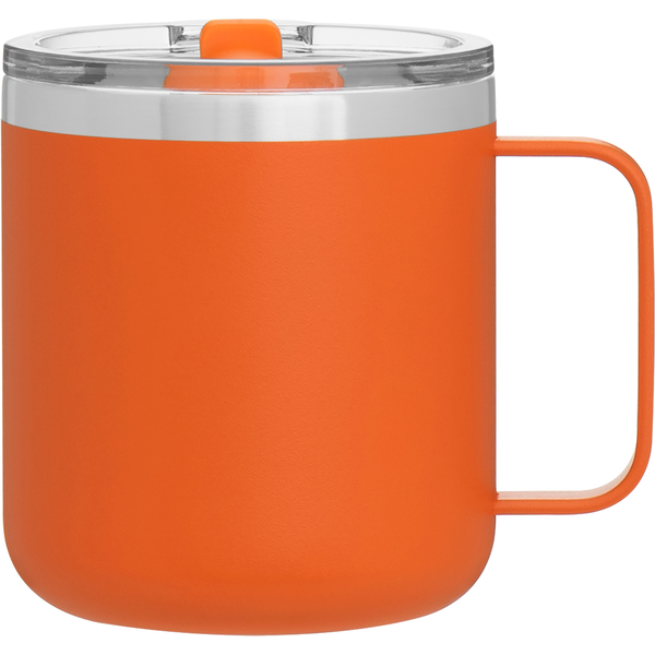 Camper Double Wall Stainless Steel Thermal Mug w/ Lid, 12oz.