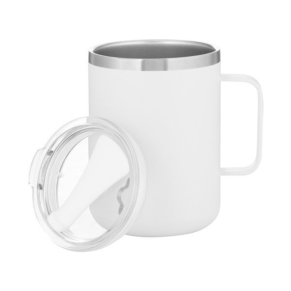 Camper Double Wall Stainless Steel Thermal Mug w/ Lid, 16.9oz.