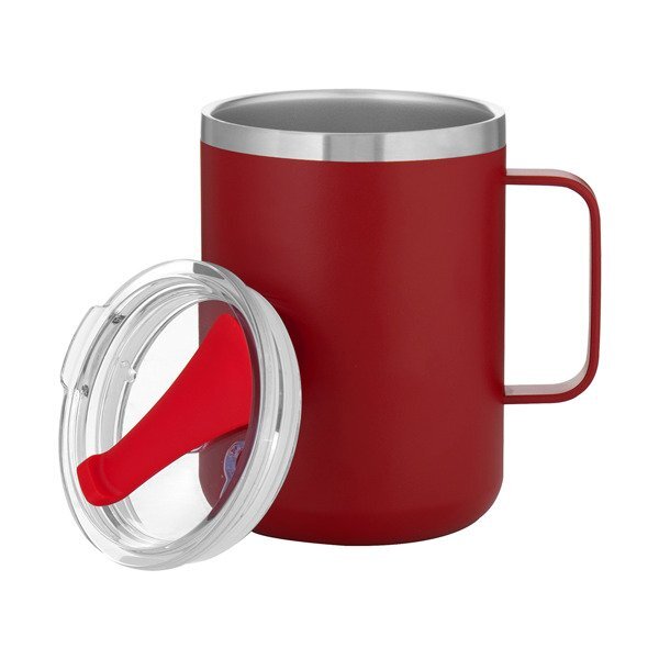 Camper Double Wall Stainless Steel Thermal Mug w/ Lid, 16.9oz.