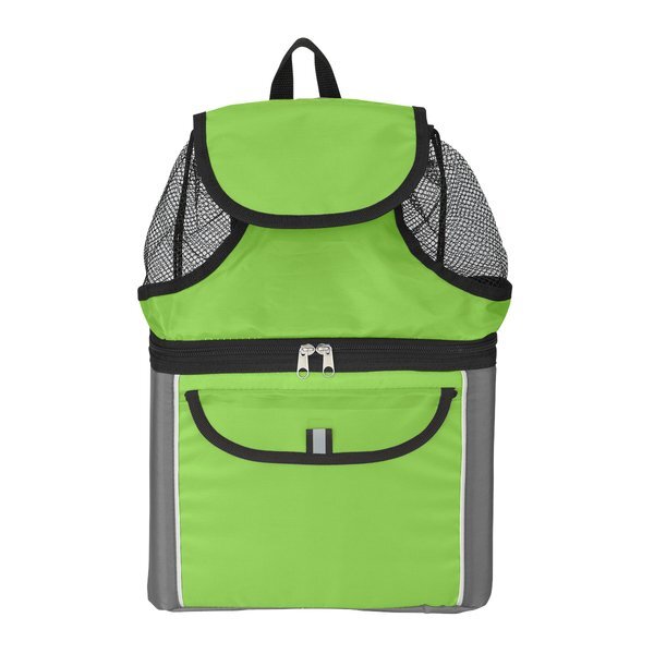 All in One Polyester Cooler Beach Backpack, 6 Can Capacity