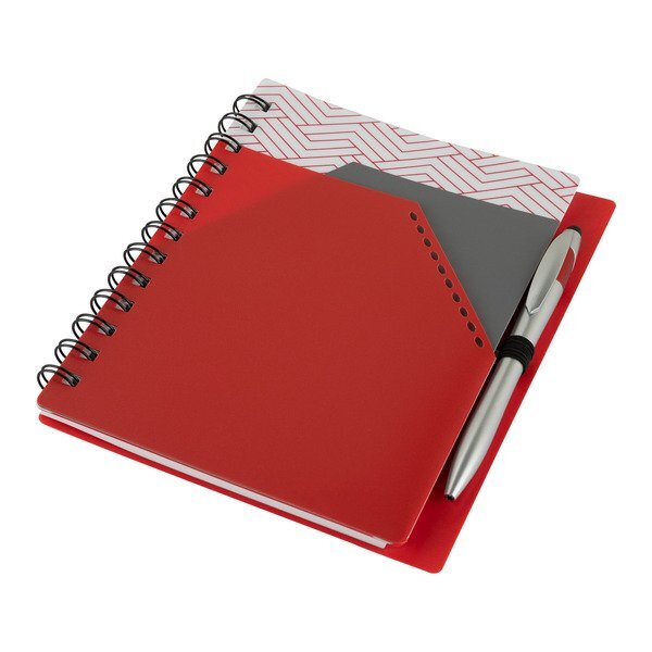 Trapezoid Junior Notebook w/ Stylus Pen, 6" x 7-1/8"