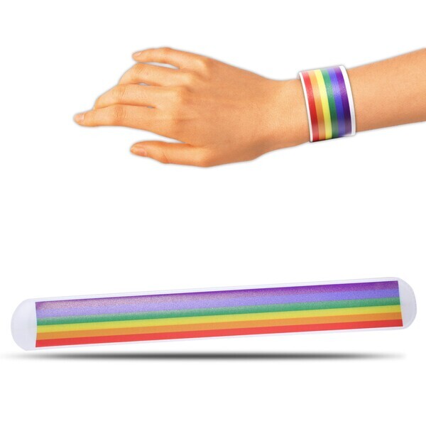 Rainbow Pride Slap Bracelet
