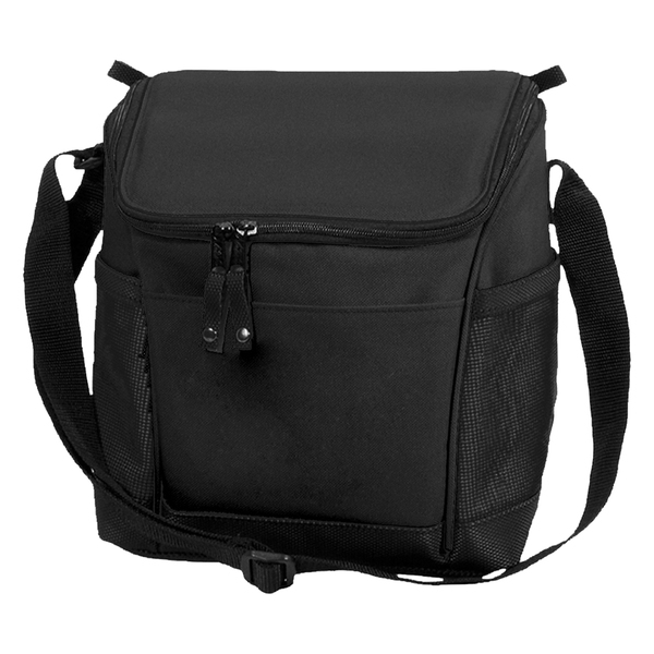 Designer 8 Can Polyester Cooler Bag