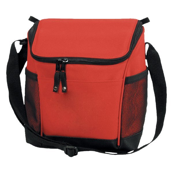 Designer 8 Can Polyester Cooler Bag