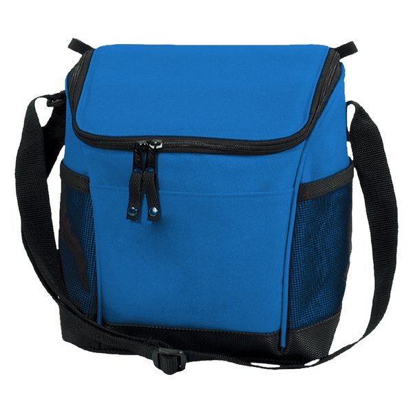 Designer 8 Can Polyester Cooler Bag