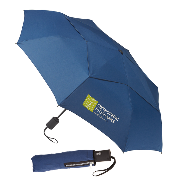 Vented Executive Mini Folding Umbrella, 43" Arc