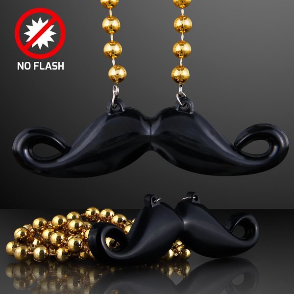 Mustache Beaded Necklace
