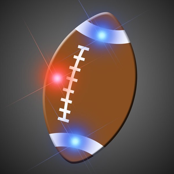 Football Flashing LED Lapel Pin