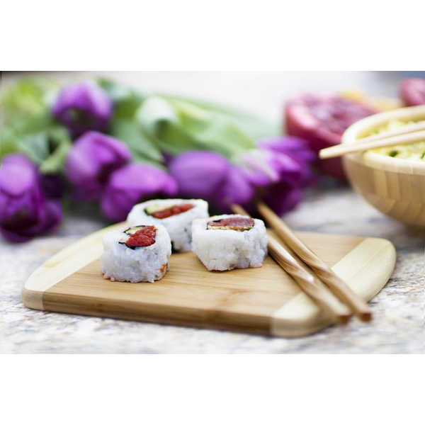 Two Tone Bamboo Bar Board, 8"