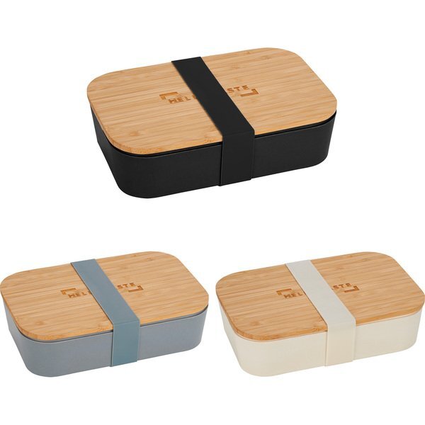 Bamboo Fiber Lunch Box w/Cutting Board Lid