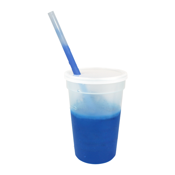 Mood Color Changing Stadium Cup Straw & Lid Set, 17oz.