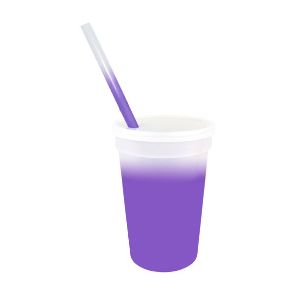 Mood Color Changing Stadium Cup Straw & Lid Set, 17oz.