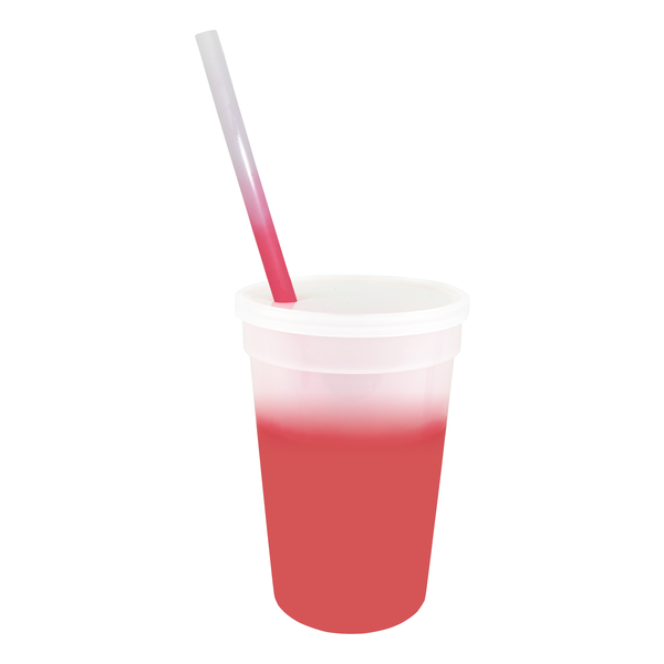 Mood Color Changing Stadium Cup Straw & Lid Set, 17oz.