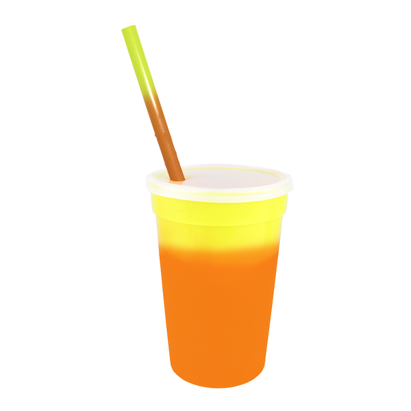 Mood Color Changing Stadium Cup Straw & Lid Set, 17oz.