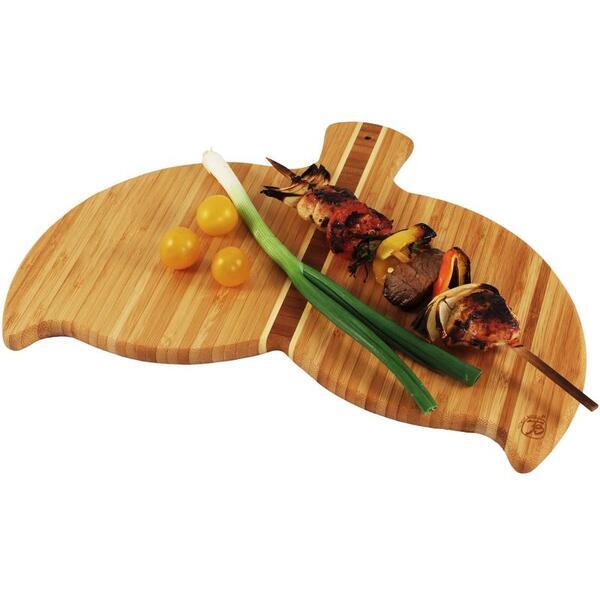 Whale Tail Bamboo Cutting & Serving Board
