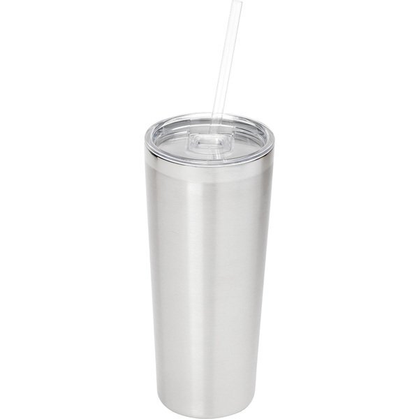 Thor Copper Vacuum Insulated Tumbler w/ Straw, 22oz.