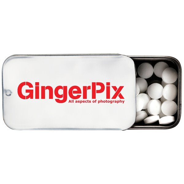 Mini Slider Tin w/ Sugar Free Mints, .33oz.