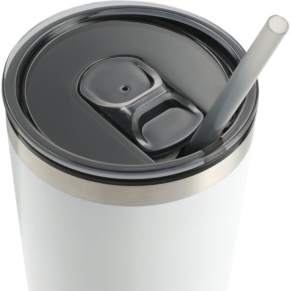 Thor Double-Wall Stainless Steel Tumbler w/ Straw, 16oz.
