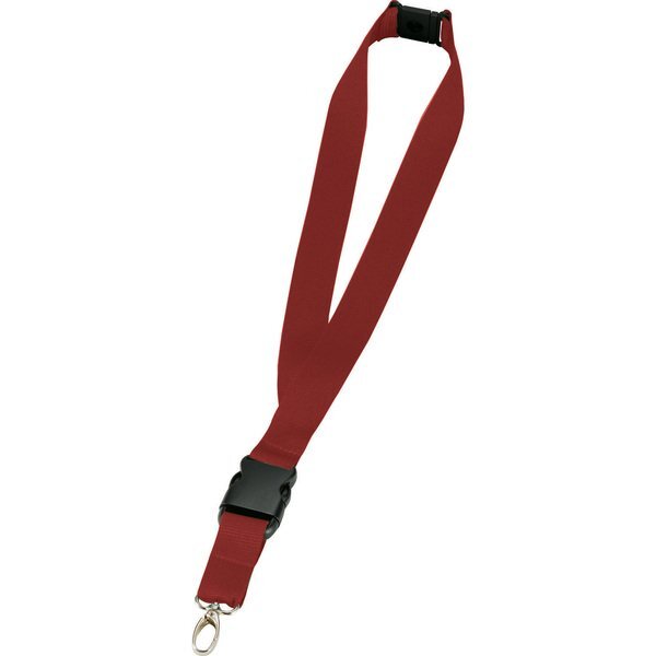 Polyester Breakaway Lanyard with Lobster Clip, 1" Wide