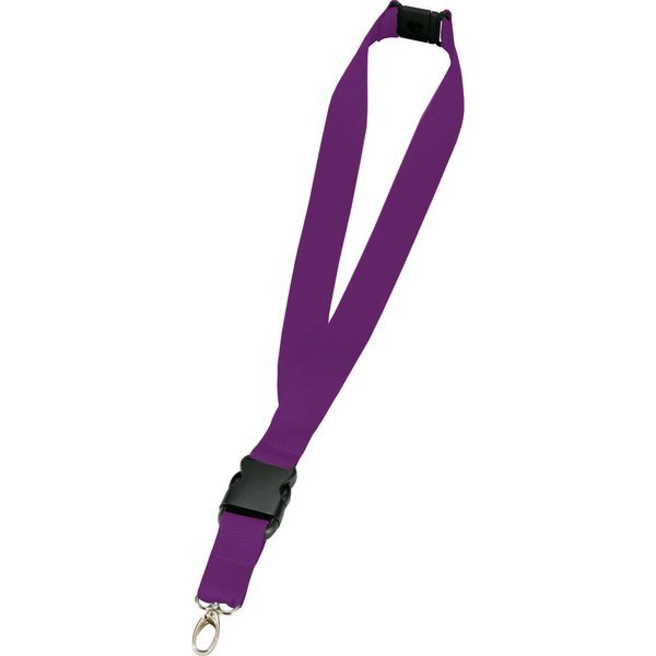 Polyester Breakaway Lanyard with Lobster Clip, 1" Wide