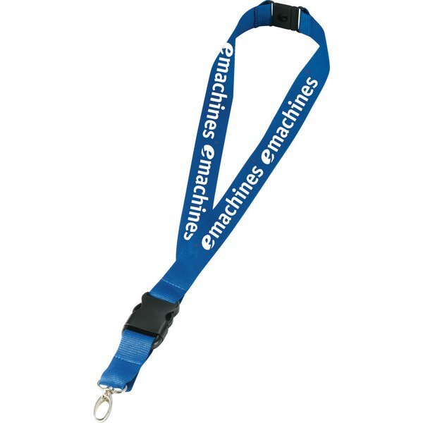 Polyester Breakaway Lanyard with Lobster Clip, 1" Wide