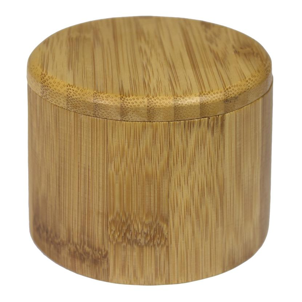Round Bamboo Salt Box