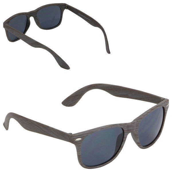 Sebring UV400 Wood Grain Sunglasses