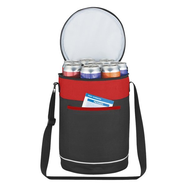 Barrel Buddy Polyester 14-Can Round Cooler Bag