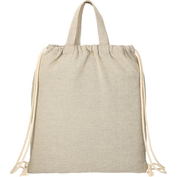 Recycled Cotton Drawstring Bag, 4 oz.