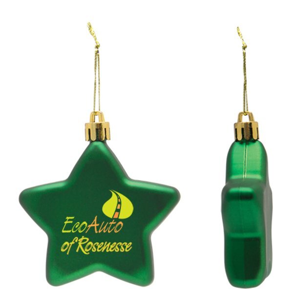 Shatter Resistant Flat Star Ornament