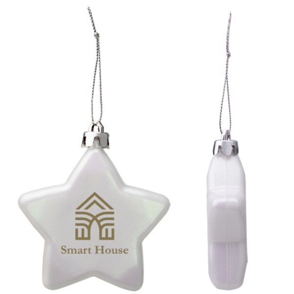 Shatter Resistant Flat Star Ornament