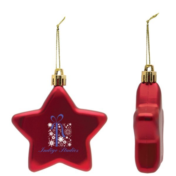 Shatter Resistant Flat Star Ornament
