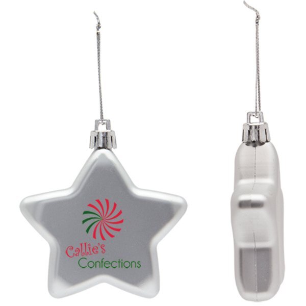 Shatter Resistant Flat Star Ornament