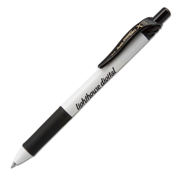 Pentel® EnerGel-X White Retractable Gel Pen