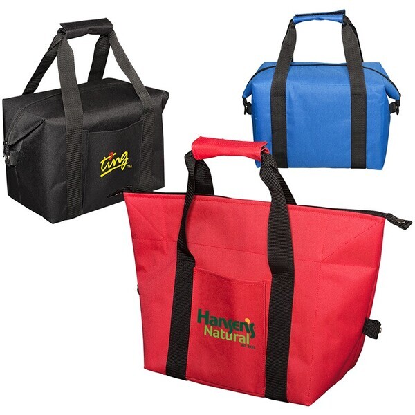 Collapsible 20-Can Polyester Cooler Tote