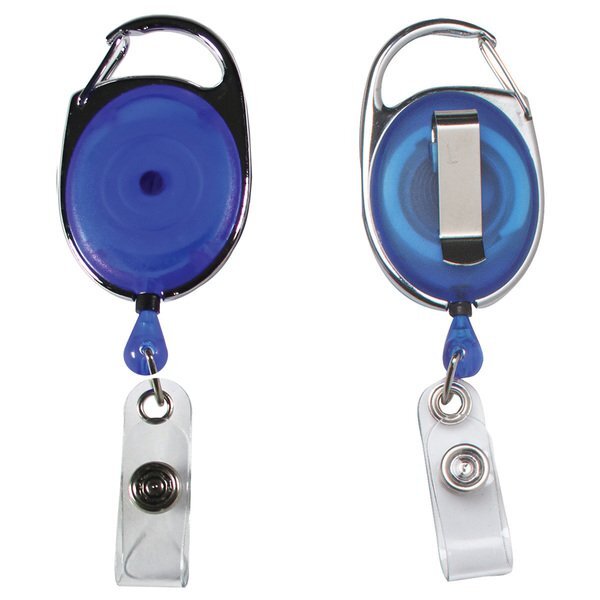 Retractable Carabiner Badge Holder, 30" Cord