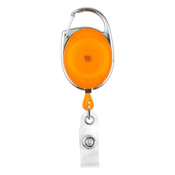 Retractable Carabiner Badge Holder, 30" Cord