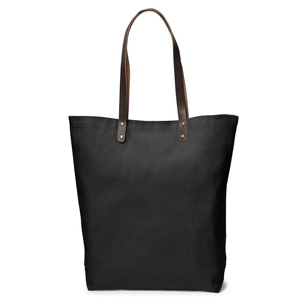 Urban Cotton Tote w/ Leather Handles